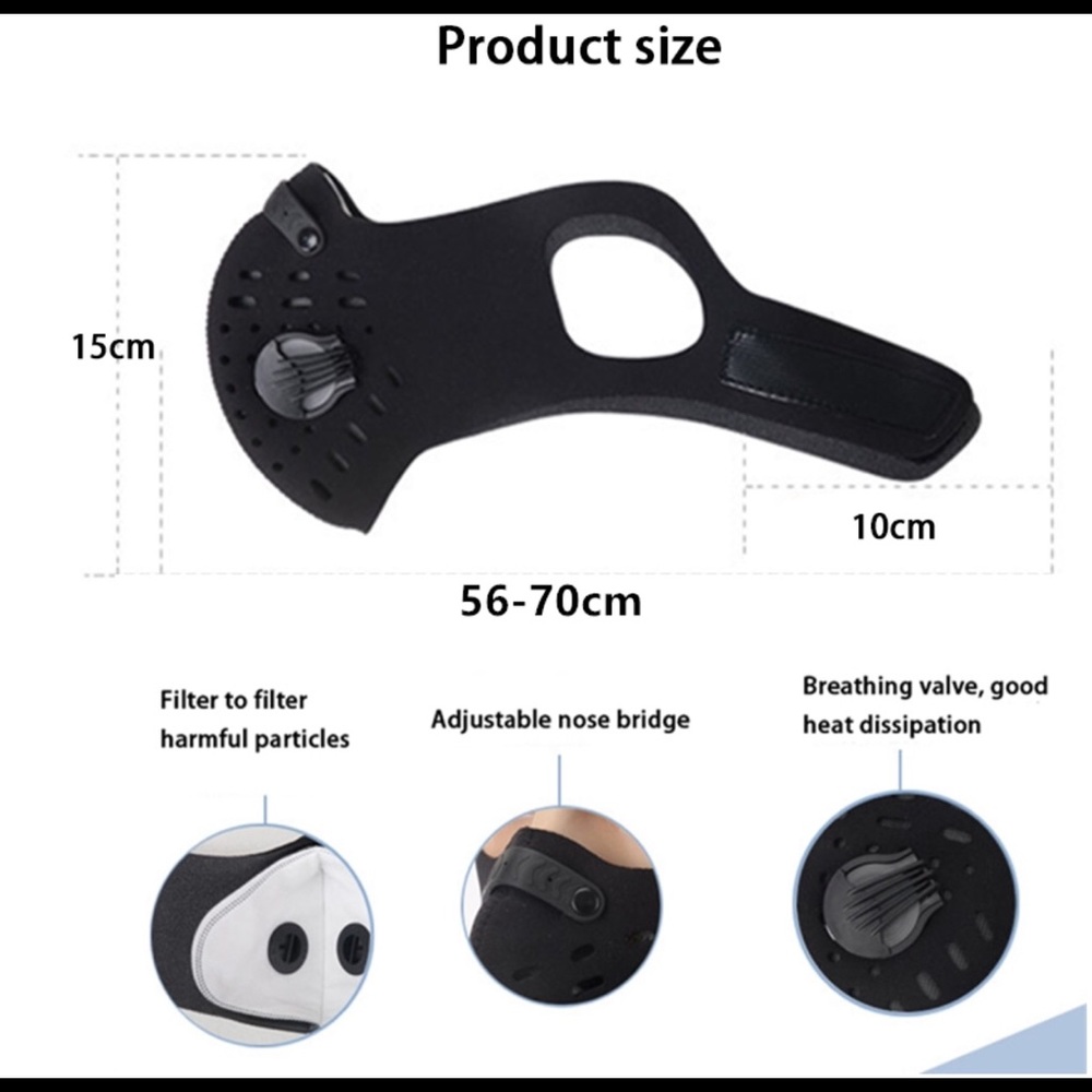 Face Mask Dual Valve Free - Picture 4 of 4